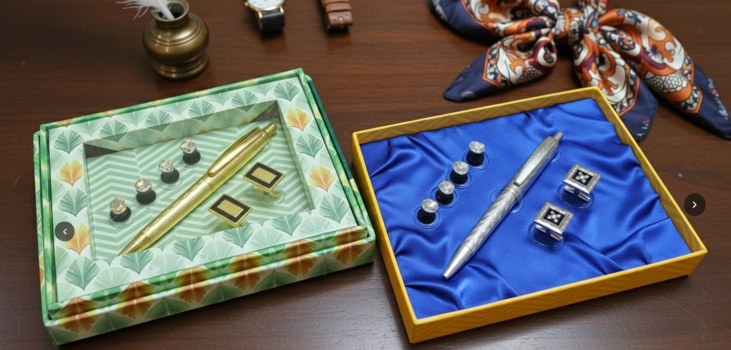 Luxury Executive Pen & Cufflink Gift Set – Premium Men’s Gift Box