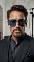 Ice Blue Square Aviator Sunglasses – Transparent Frame UV Shades