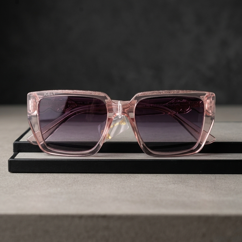 Blush Pink Oversized Square Sunglasses – Premium Gradient Lens