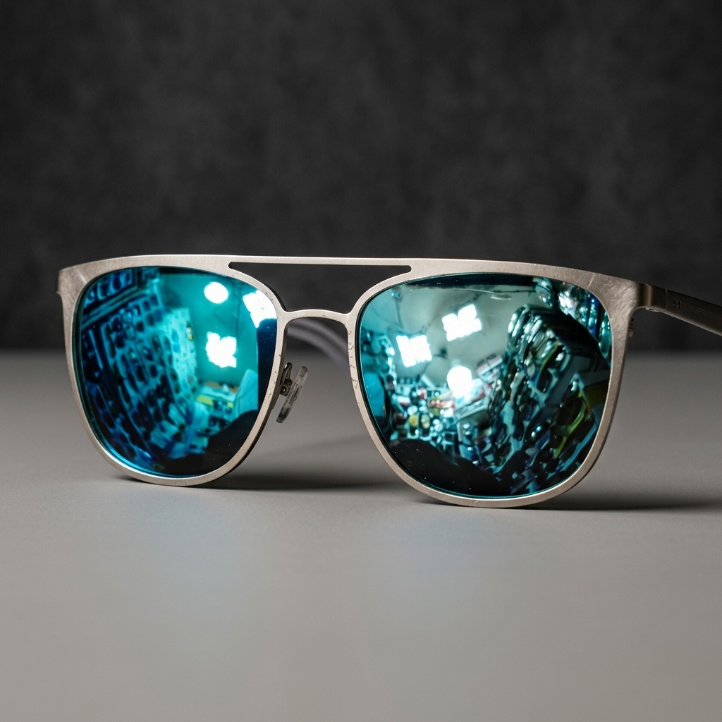 Premium Polarized Aviator Sunglasses – Blue Mirror Lens | UV400 Protection