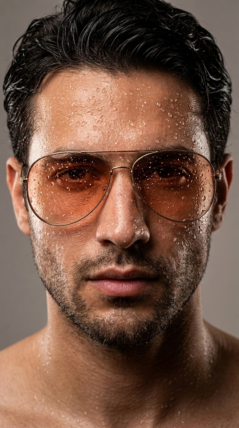 Rose Tint Aviator Sunglasses – Red Gradient Lens UV Shades