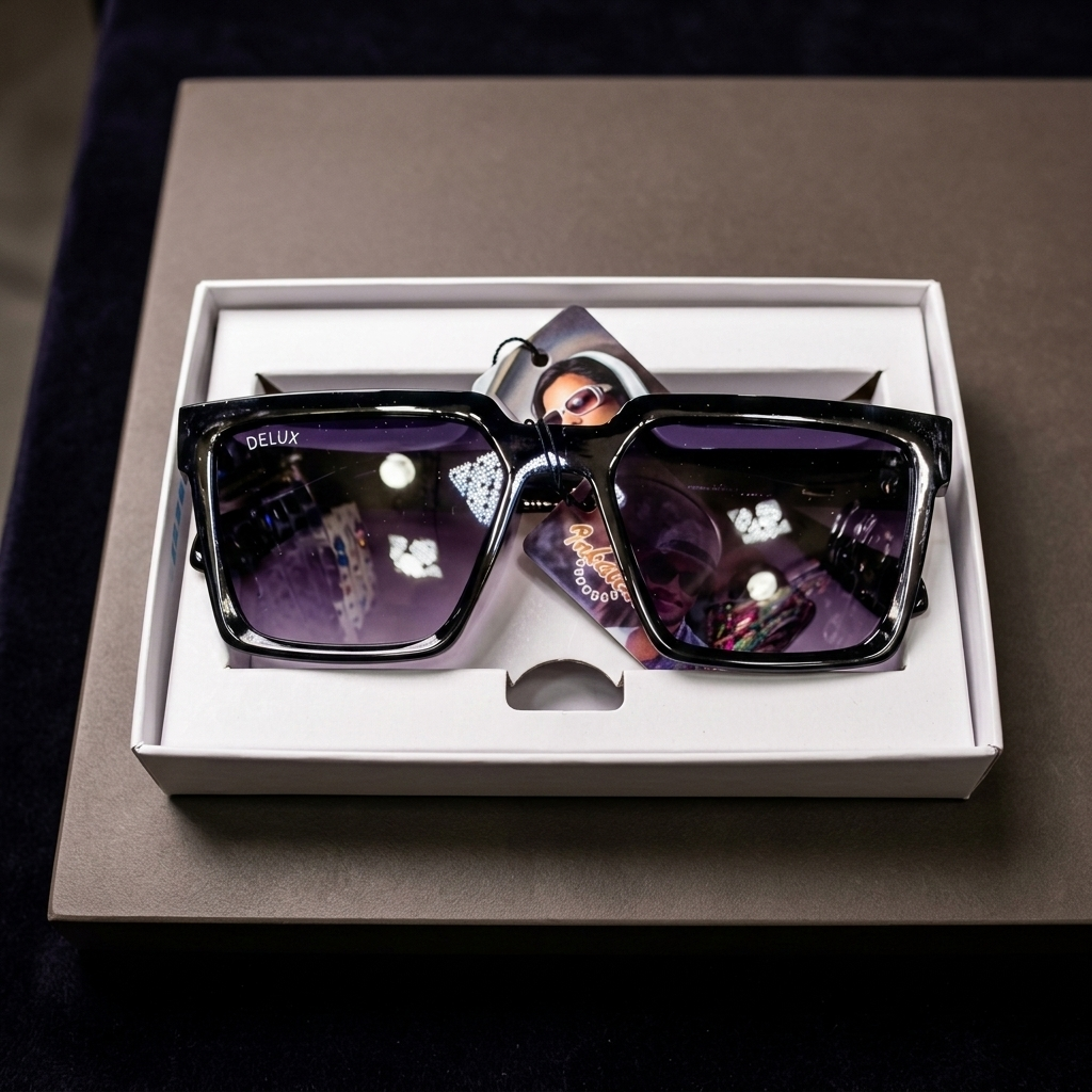 Delux Square Frame Sunglasses – Premium UV Protection Stylish Shades