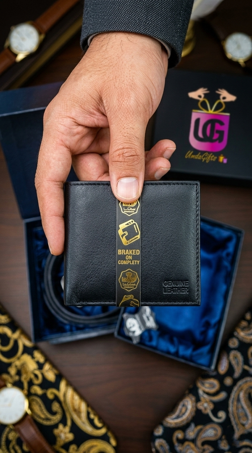 Classic Men’s Gift Set – Premium Leather Belt & Wallet Gift Box