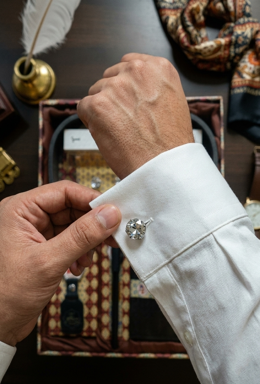 Luxury Men’s Gift Set – Wallet, Perfume, Pen, Cufflinks & Keychain (Premium 6-Piece Box)