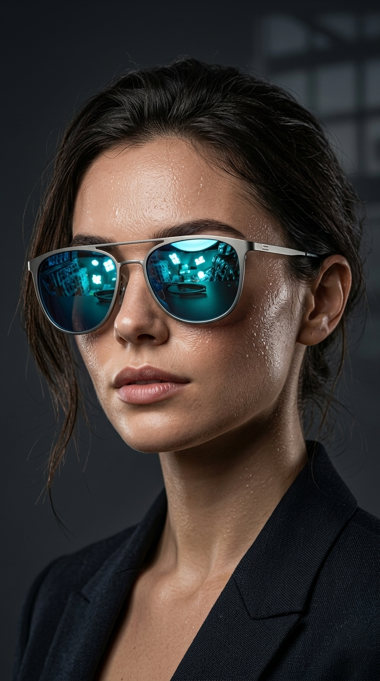 Premium Polarized Aviator Sunglasses – Blue Mirror Lens | UV400 Protection