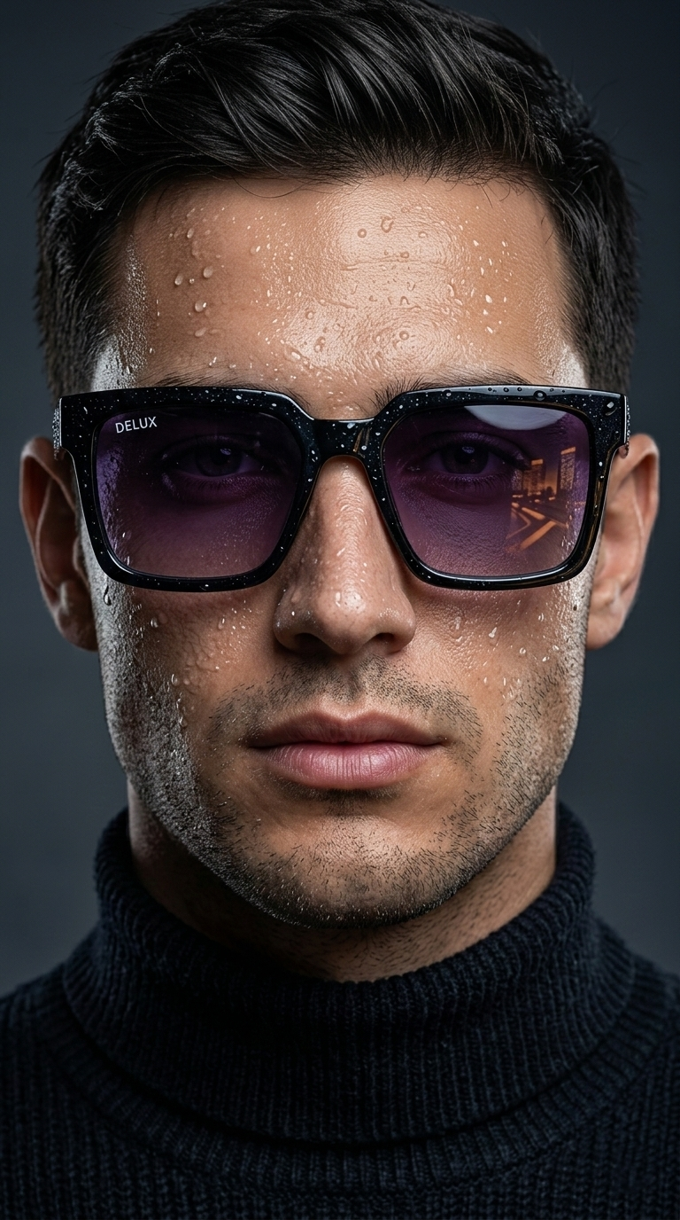 Delux Square Frame Sunglasses – Premium UV Protection Stylish Shades