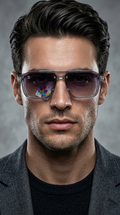 Crystal Clear Square Sunglasses – Transparent Frame UV Shades