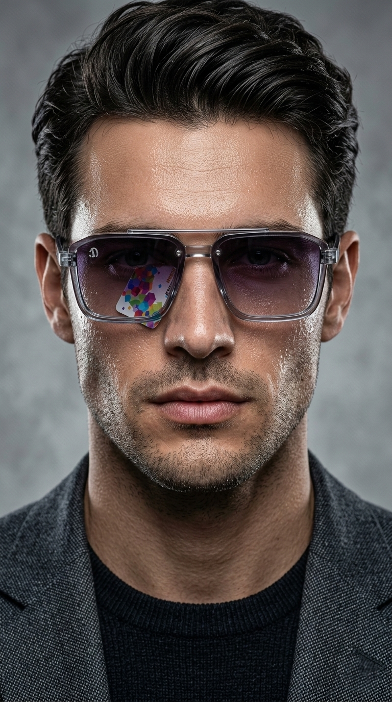 Crystal Clear Square Sunglasses – Transparent Frame UV Shades