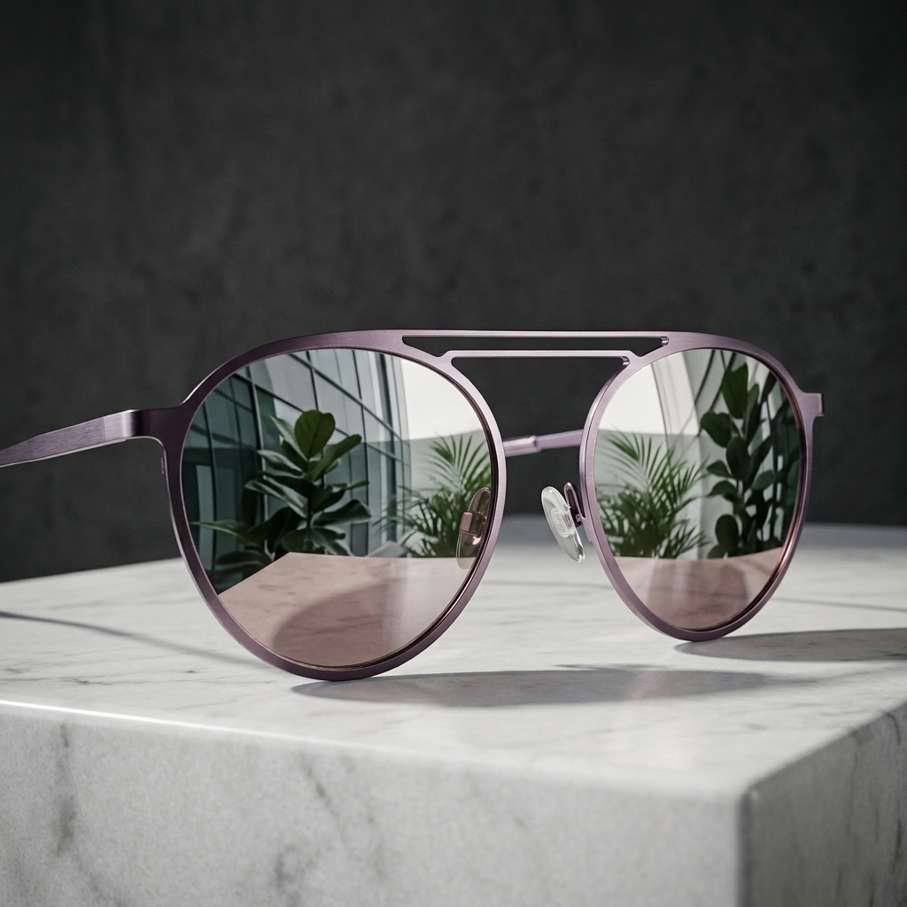 Premium Aviator Metal Frame Sunglasses – Gradient Mirror Lens