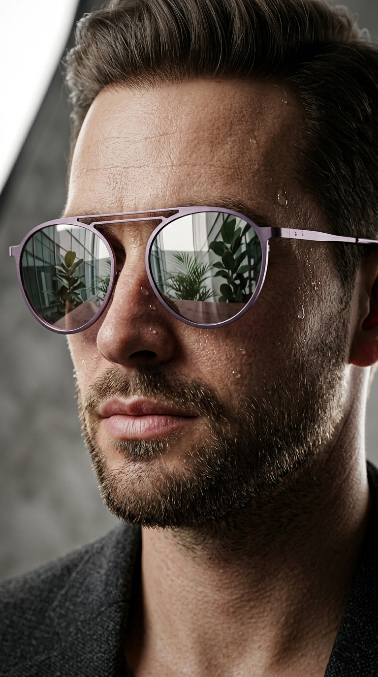 Premium Aviator Metal Frame Sunglasses – Gradient Mirror Lens