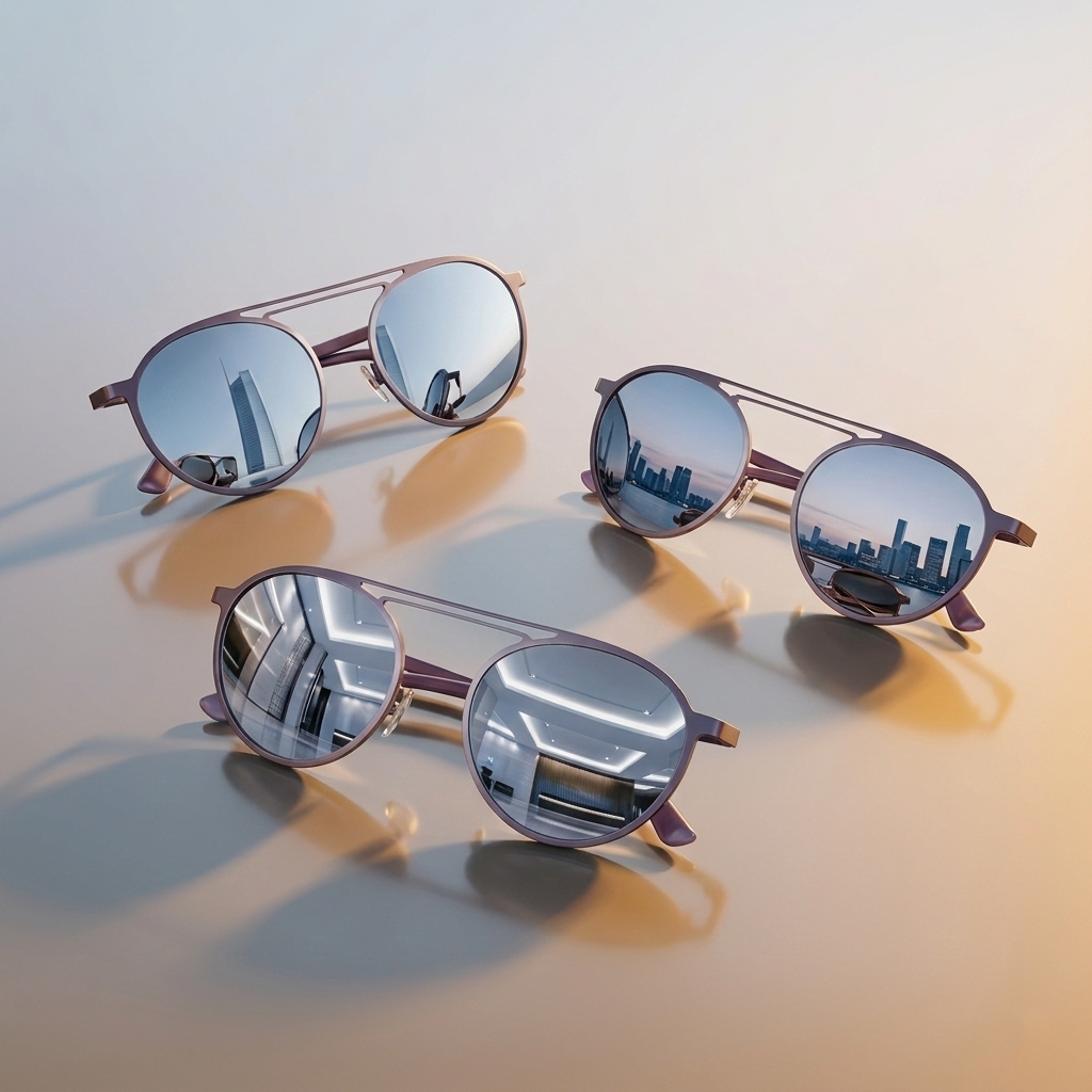 Premium Aviator Metal Frame Sunglasses – Gradient Mirror Lens