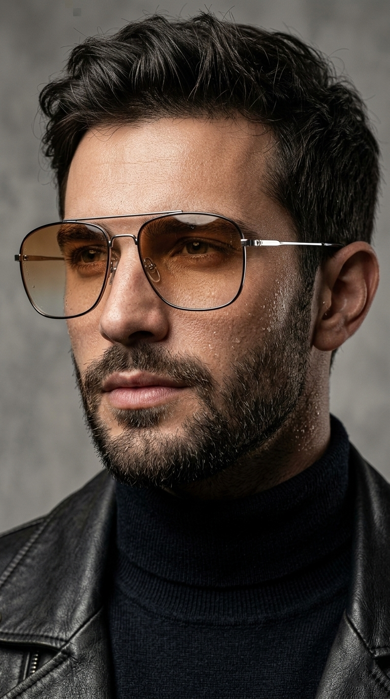 Classic Aviator Square Gradient Sunglasses