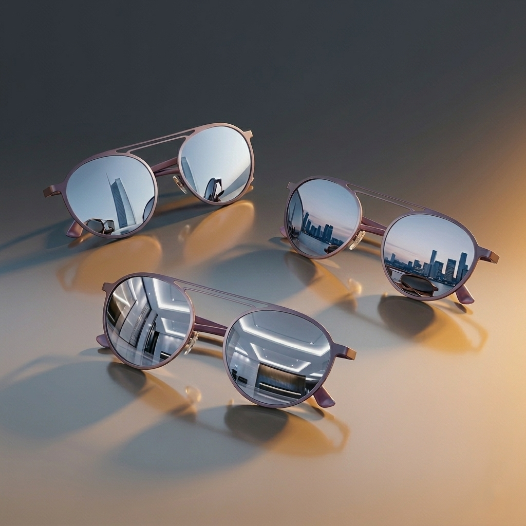 Premium Aviator Metal Frame Sunglasses – Gradient Mirror Lens