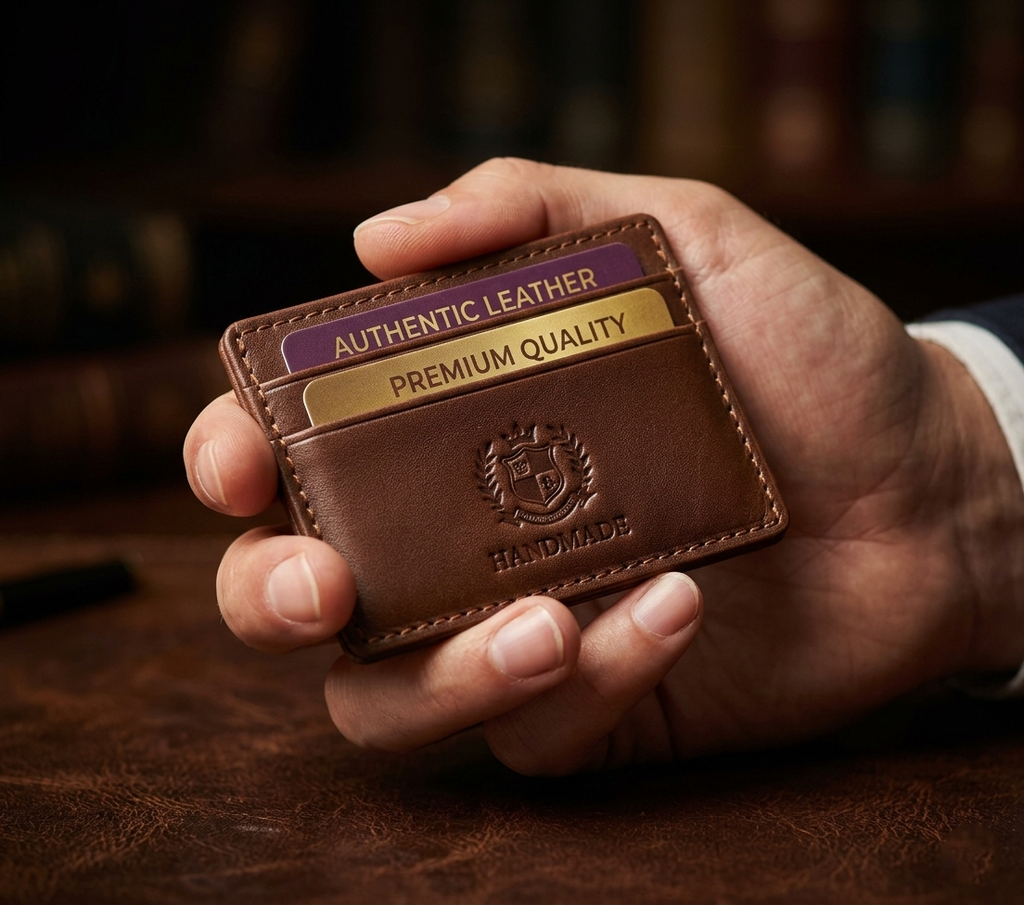 Luxury 6-Piece Men’s Leather Gift Set – Belt, Wallet, Card Holder, Pen & Cufflinks