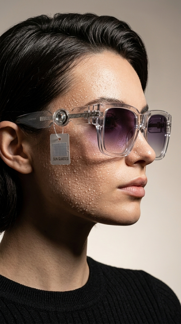 Luxury Transparent Frame Square Sunglasses – Gradient Lens UV Protection