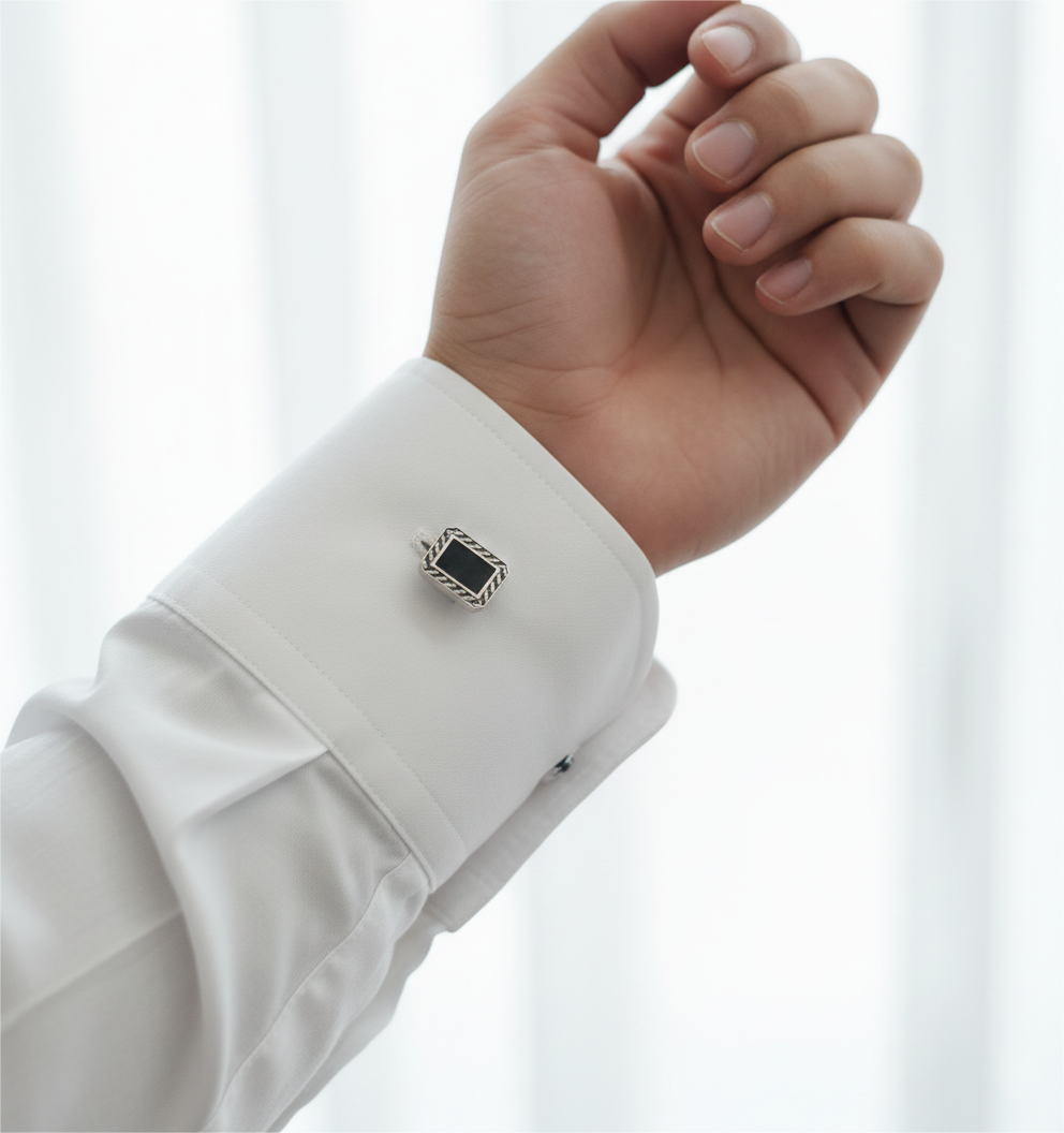 Premium 4-Piece Men’s Leather Gift Set – Wallet, Belt, Pen & Cufflinks