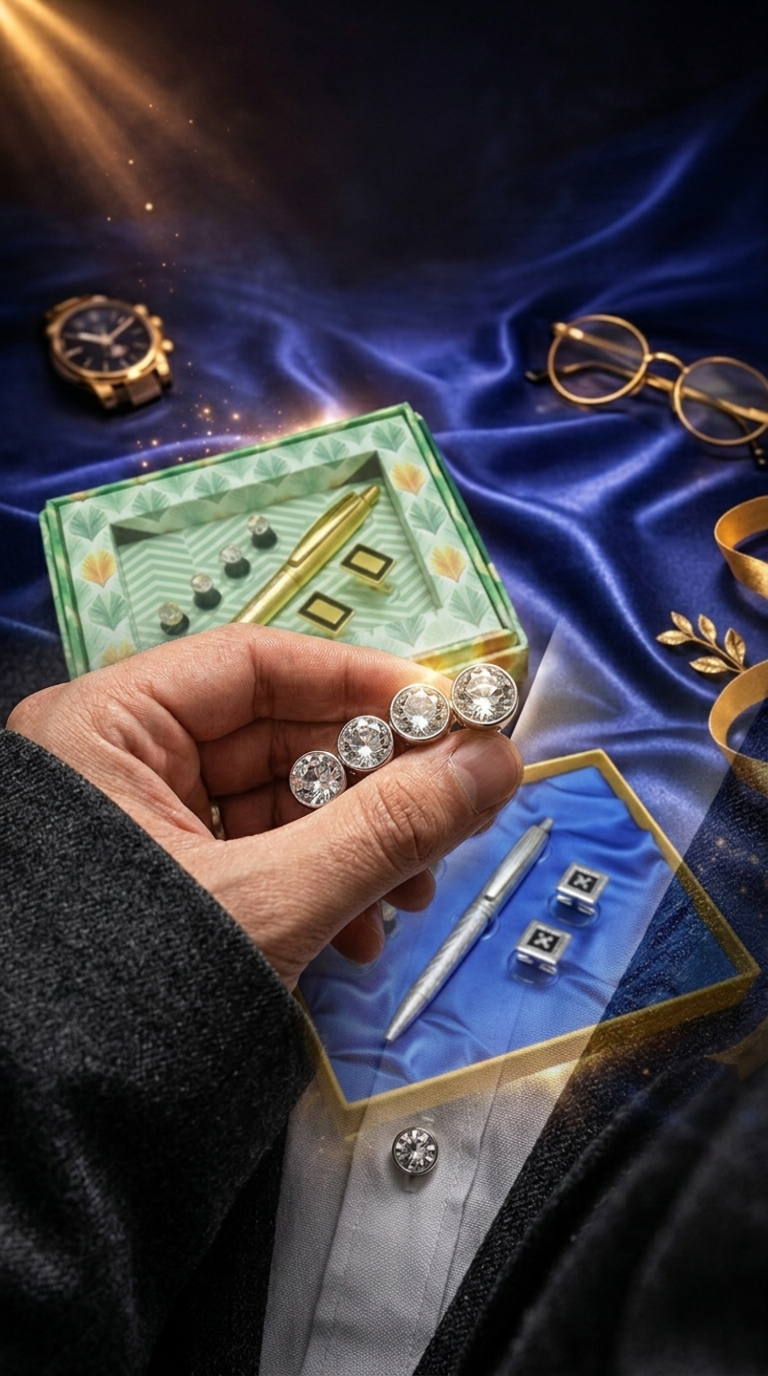 Luxury Executive Pen & Cufflink Gift Set – Premium Men’s Gift Box