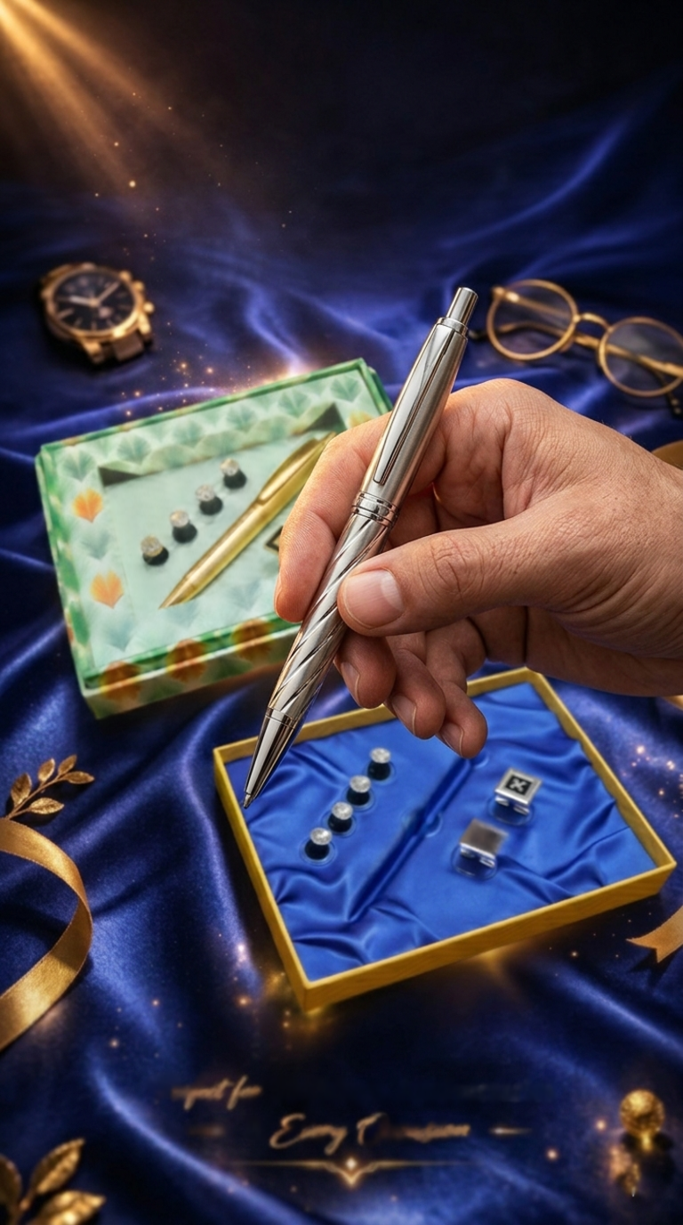 Luxury Executive Pen & Cufflink Gift Set – Premium Men’s Gift Box